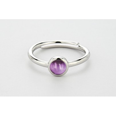 Amethyst quartz ring