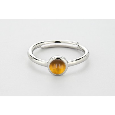 Citrine quartz ring