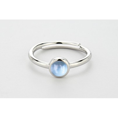 Blue topaz ring