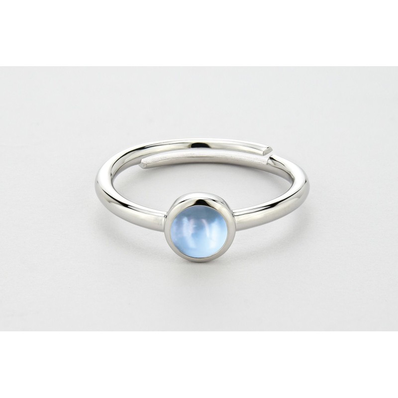 Blue topaz ring