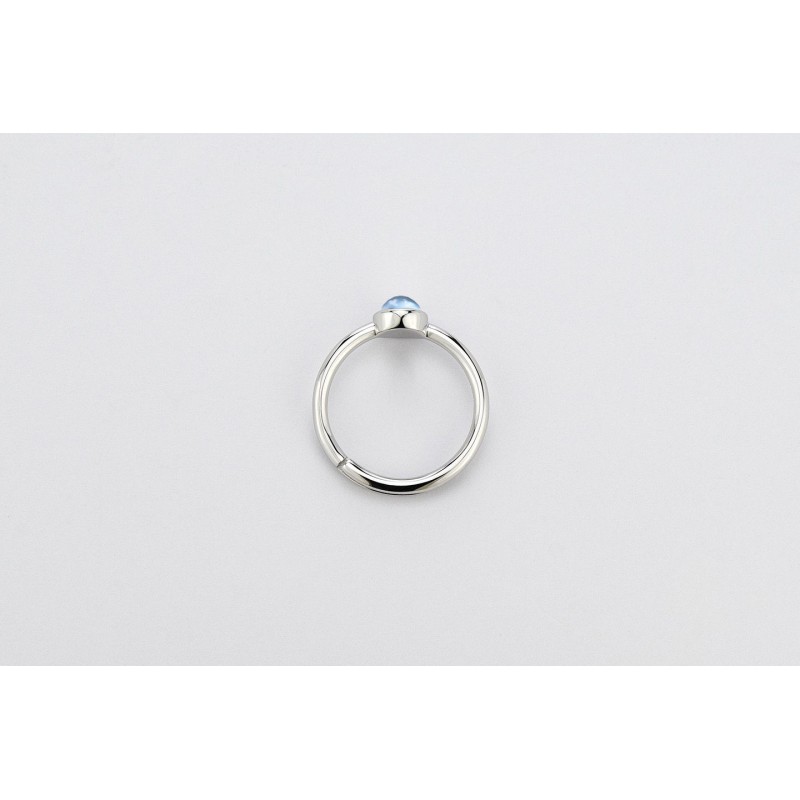 Blue topaz ring