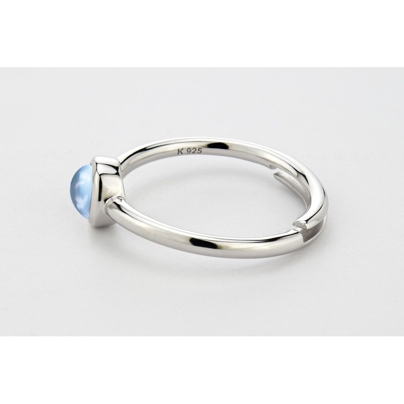 Blue topaz ring