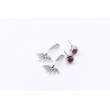 Garnet spike earrings