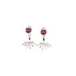 Garnet spike earrings