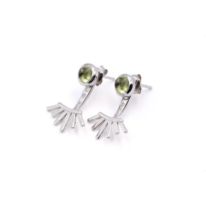 Peridot spike earring